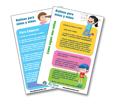 crear una tabla de rutinas para niños